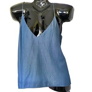 C/MEO Collective Blue V-Neck Camisole Tank Top